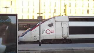 Arrivi e partenze alla Stazione di MarseilleSaintCharles 🇮🇹🇨🇵Trains à MarseilleSaintCharles [upl. by Namaj]