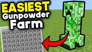 Easiest Creeper Farm Minecraft Bedrock 121 [upl. by Beckerman679]