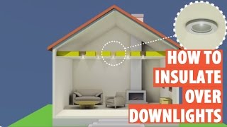 How to fit downlight covers insulationdownlights recessed lights [upl. by Enovaj]