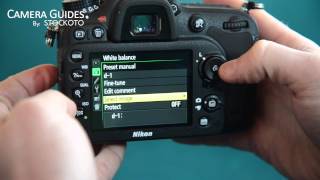 How to change the white balance on the Nikon D7100 [upl. by Arel]