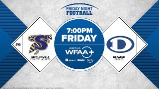 WFAA Friday Night Football Week 3 Stephenville vs Decatur [upl. by Eugor]