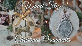 Wood Slice Christmas Ornaments  25k Subscriber Giveaway with ARTEZA [upl. by Luci150]