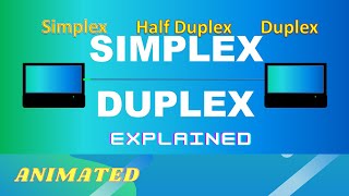 simplex half duplex and full duplex [upl. by Odlawso]