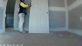 Sanding door edges [upl. by Naujaj]