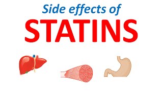 Side effects of statins  Myopathy amp liver enzymes  Atorvastatin simvastatin rosuvastatin [upl. by Balbinder]