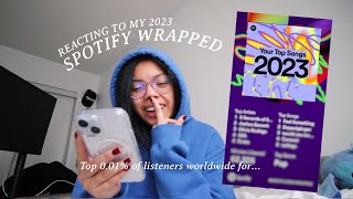 reacting to my spotify wrapped [upl. by Bernita971]