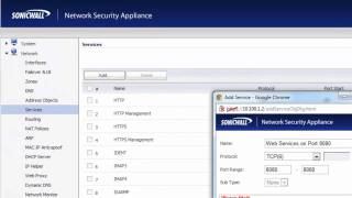 Creating Custom Services on a SonicWALL Firewall [upl. by Neelia325]