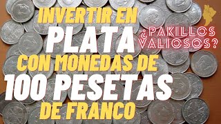 🥇🥈🥉100 Pesetas Franco 1966 PLATA JUNK SILVER Fechas y variantes VALIOSAS [upl. by Nirok]