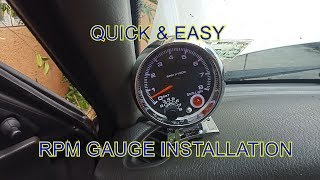 RPM GAUGE INSTALLATION TUTORIAL [upl. by Abisha]