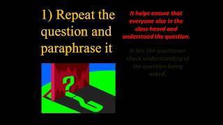 Positively MAD Teaching Tip 9 Questioning Skills Responding to Questions [upl. by Nnaarat80]