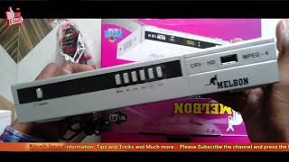 MELBON SULTAN CRV HD MPEG4 SET TOP BOXMelbon Sultan Crv HD Set Top Box UnboxingIndia No1 Brand [upl. by Surovy692]