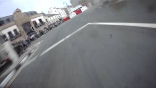 THE MORECAMBE MISSILE John McGuinness  TT 2015  On Bike Lap  Senior Race  Lap 1 [upl. by Erialc]