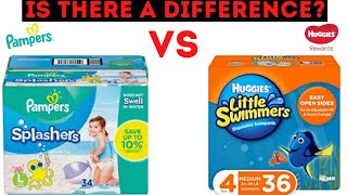 Pampers Splashers VS Huggies Little SwimmersToddler amp Baby Disposable PantsPampers VS Huggies [upl. by Ivett118]