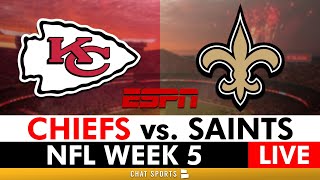 Chiefs vs Saints Live Streaming Scoreboard Free PlayByPlay Highlights Boxscore  NFL Week 5 [upl. by Elburt543]