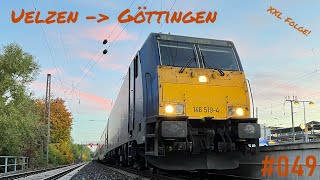 Führerstandsmitfahrt 049  XXLFolge Am Abend nach Göttingen inkl Rangieren [upl. by Eidnew]