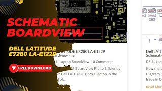 Dell LATITUDE E7280 LAE122P Schematic and BoardView File Free Download ।। Ultimate DIY Repair Guide [upl. by Selinda106]