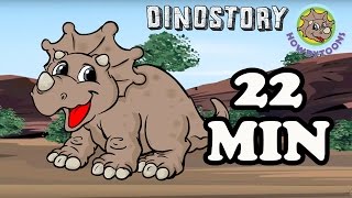 Dinostory The Story so Far  22 minutes  Dinosaur Songs by Howdytoons [upl. by Bevan391]