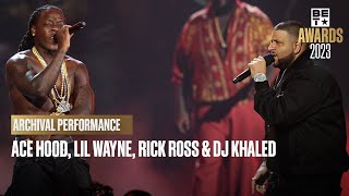 Ace Hood Wayne Rick Ross amp DJ Khaled Bring The Heat To The quotHustle Hardquot Remix  BET Awards 23 [upl. by Auahsoj310]