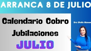 ATENCIÓN JUBILADOS ‼️ Calendario de cobro de jubilaciones para el mes de JULIO Montos a cobrar [upl. by Noiramaj849]