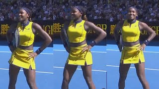 Coco Gauff shows off her quotvictory dancequot in Australian Open quarterfinal [upl. by Monahan740]