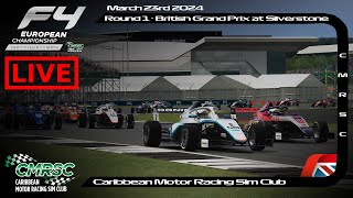 Live l Round 1 l British Grand Prix l CMRSC F4 European Championship 2024 [upl. by Elfstan]