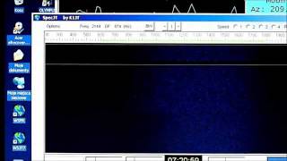 EME QSO with TK5JJ JT65B mode [upl. by Yajet878]