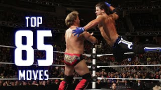 Top 85 Moves of AJ Styles [upl. by Nylsirhc]