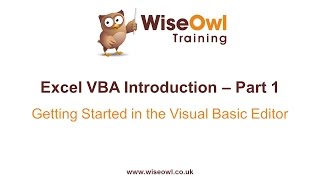 Excel VBA Introduction Part 1  Getting Started in the VB Editor [upl. by Eamaj]