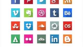 Free Flat Social Media Icons Sets For Download 2015 [upl. by Kingsbury105]