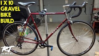 Building 1X Gravel Bike From Road Bike 2X7 to 1X10 Conversion [upl. by Leugimesoj44]