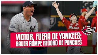 TREVOR BAUER IMPONE RECORD DE PONCHES EN UN JUEGO VICTOR GONZÁLEZ FUERA DE YANKEES🔥 [upl. by Lewes]