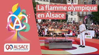 La flamme olympique en Alsace les meilleurs moments [upl. by Enneire]