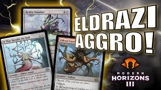 Eldrazi Aggro  BEST Creature Deck From Modern Horizons 3  MODERN  MTG [upl. by Esinahs]