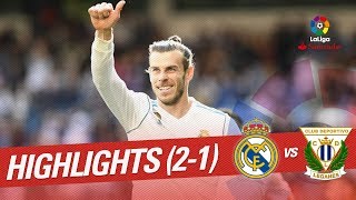 Resumen de Real Madrid vs CD Leganés 21 [upl. by Rubel215]