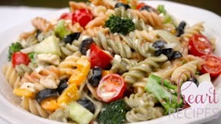 The BEST Creamy Italian Pasta Salad  I Heart Recipes [upl. by Stoeber72]