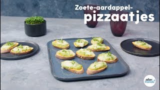 Zoeteaardappelpizzaatjes  Allerhande [upl. by Gerrald]