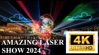 Dubai Amazing Laser Show at River Land 2024  riverland  laser  dubai [upl. by Gussi]