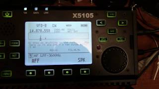 X5105 listening to PSK with newest firmware [upl. by Anihtyc463]