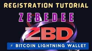 Zebedee Wallet Account Registration Tutorial Bitcoin Lightning Network Wallet [upl. by Calendre]