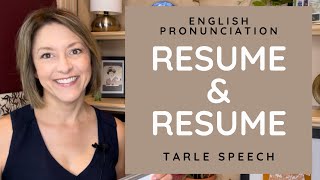 How to Pronounce RESUME amp RESUME  American English Heteronym Pronunciation Lesson [upl. by Enelahs]