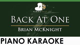 Brian McKnight  Back At One  LOWER Key Piano Karaoke Instrumental [upl. by Belier]