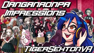 Voice Impressions Of All The Female Danganronpa Characters  TigerSextonVA SPOILERS [upl. by Siobhan]