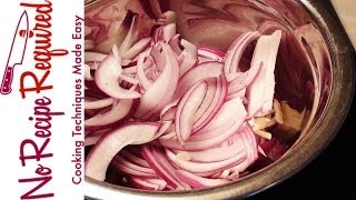 How to Julienne a Red Onion  NoRecipeRequiredcom [upl. by Mellisent609]