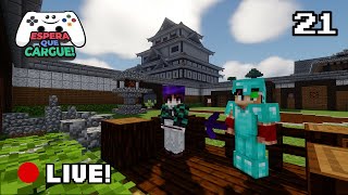 🔴 Construyendo un Campo de Arqueria   Minecraft 21  🔴 DIRECTO  Espera Que Cargue [upl. by Carine]