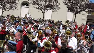 Bezirksmusikfest Murten 24 Abschluss Stück des Gesamtchor [upl. by Anec]