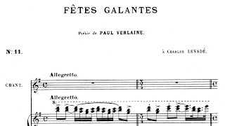 Fêtes galantes R Hahn  Piano Accompaniment [upl. by Yremogtnom]