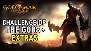 GOD OF WAR GHOST OF SPARTA  CHALLENGE OF THE GODS  TEMPLO DE ZEUS amp EXTRAS DETONADO 100 [upl. by Regdirb314]