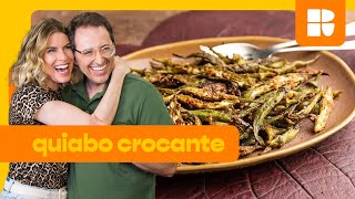 Quiabo assado crocante sem baba  Rita Lobo  Cozinha Prática [upl. by Sperry]