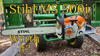 Stihl MS 500i Review [upl. by Arimahs]