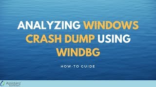 Analyzing Windows crash dump using WINDBG [upl. by Ninazan]